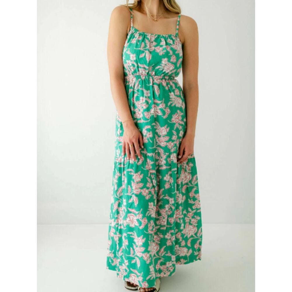 Z-Supply Dewi Pacific Floral Maxi Dress Beach/Cruise/Travel/Bohemian Dress S